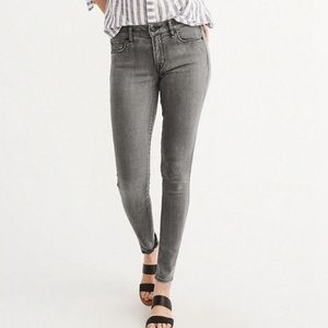 Abercrombie & Fitch Super Skinny Gray Jeans